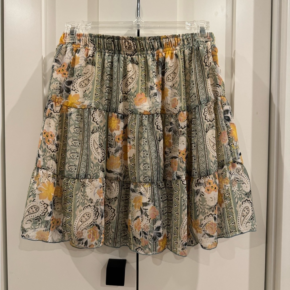 Altar’d State Floral Patterned Skirt